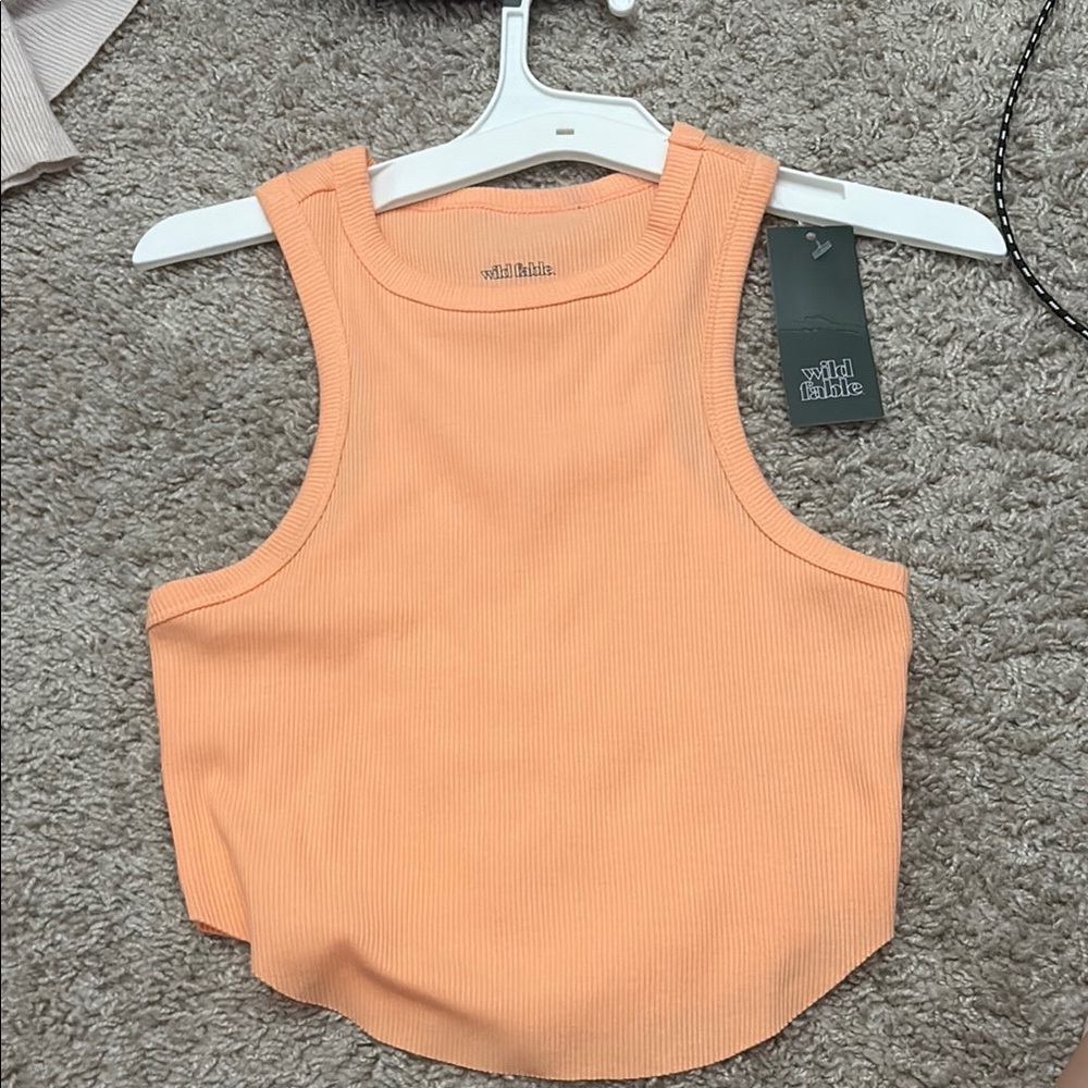 Wild Fable Women's Orange Tank Top